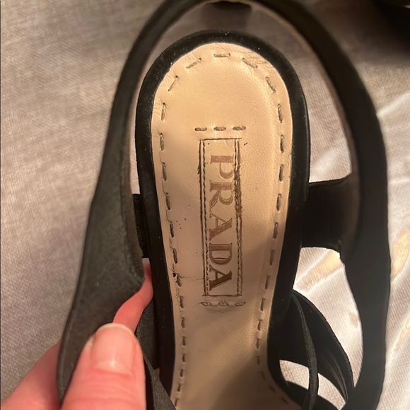 Prada Black Stiletto Heels Classic Pump - Picture 2 of 6